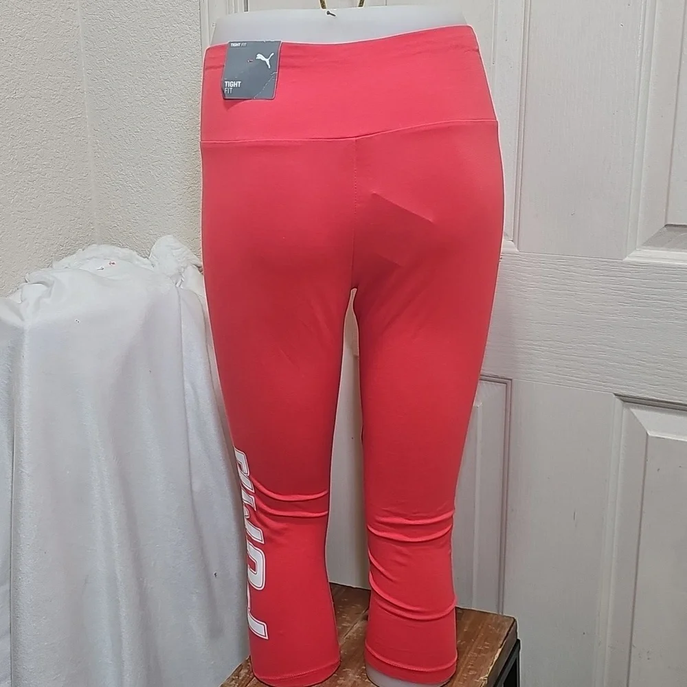 Puma Tight Fit Pink Leggings - Picture 2 of 8